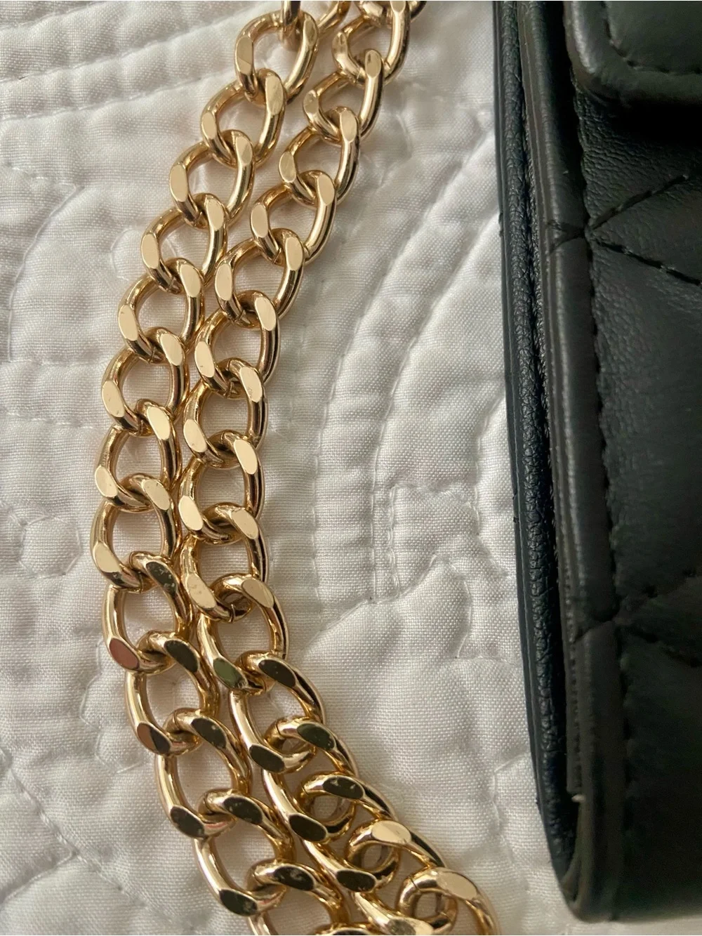 Juicy Couture Black Quilted Clutch Wristlet with Jeweled Logo